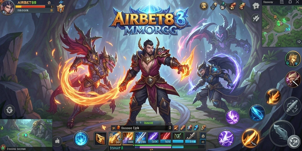 Tampilan gameplay AIRBET88 yang epik dan mendebarkan dalam petualangan MMORPG.