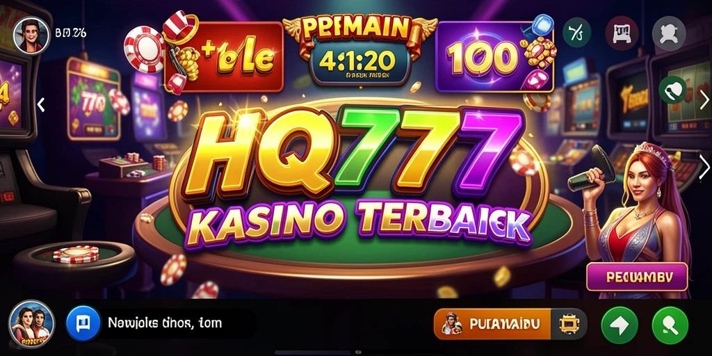 Tampilan gameplay menarik dari HQ777 dalam permainan Kasino.