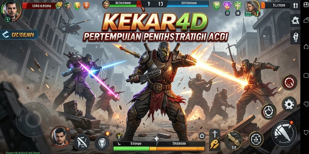 Tampilan gameplay intens dalam pertempuran TPS KEKAR4D.
