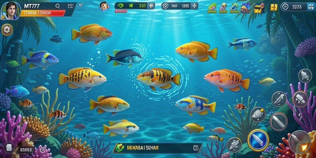 Gameplay menembak ikan yang seru dan mendebarkan di MT777.