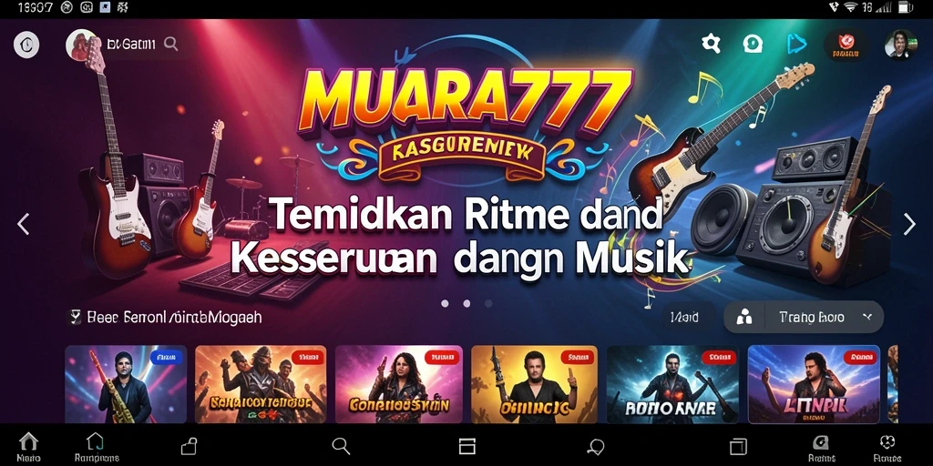 Tampilan menarik dari gameplay MUARA777 dalam bermain musik.