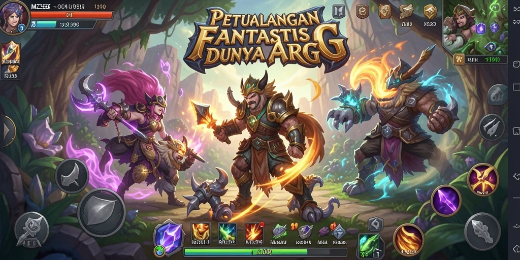 Screenshot MZ356 menampilkan aksi pertarungan mendebarkan dalam dunia ARPG.