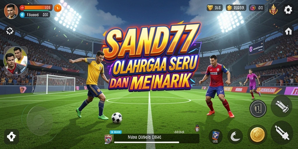 Screenshot gameplay SAND77 yang menunjukkan adu seru di lapangan.