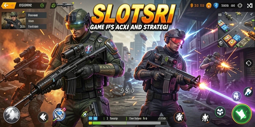 Gameplay intens dalam SLOTSRI yang menampilkan pertempuran FPS.