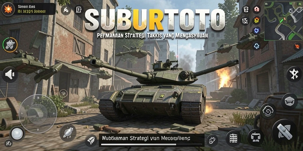 Screenshot gameplay SUBURTOTO yang menunjukkan aksi strategi yang intens.