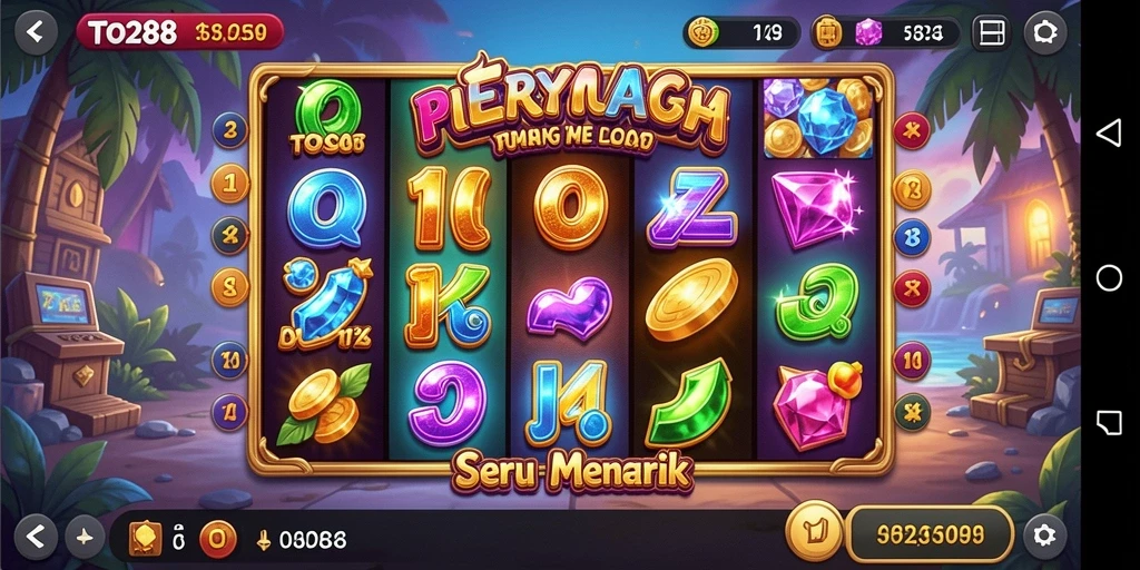 Screenshot menunjukkan gameplay Slot yang seru dan menarik di TO288.